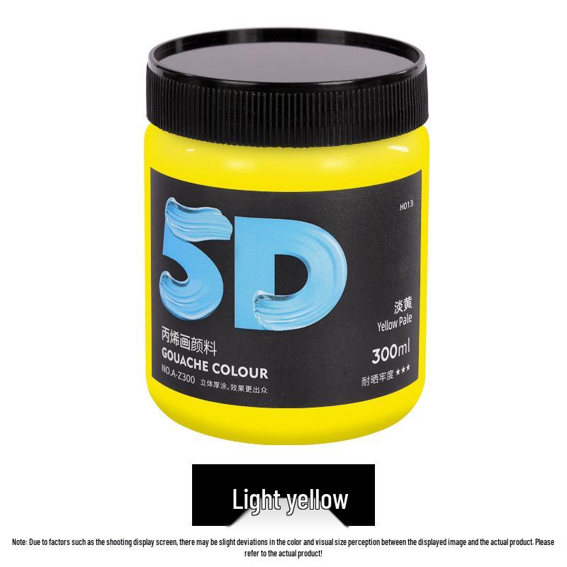 Lata de Pintura Acrílica de 300 ml: Impermeable, Ideal para Estudiantes de Arte, Proyectos de Bricolaje y Arte Pintado a Mano por Niños