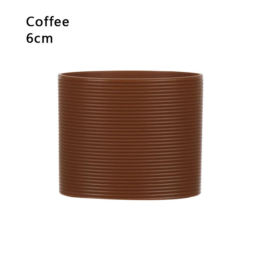 1Pc Silicone Cup Sleeve Heat Insulation Bottle Sleeves Non-slip Mug Sleeve Glass Bottle Cover For Mugs Ceramic Coffee Cups Wrap