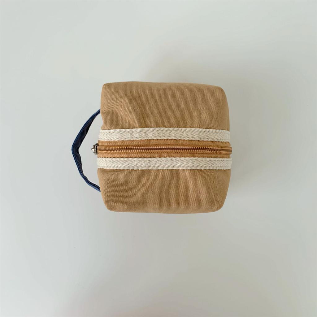 Fashion Canvas Cosmetic Bag Travel Makeup Bag Small Coin Purses Ladies Earphone Coin Key Organizer Case Portable Zipper Pouch