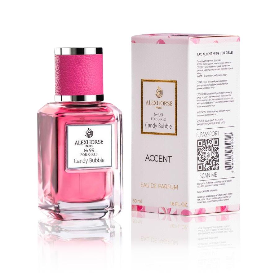 

Eau de Parfum for Girls Alex Horse Candy bubble ACCENT 50 ml AA-099