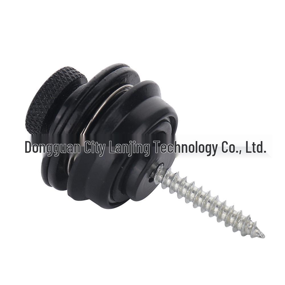 Non-Slip Locking Guitar Strap Button with Anti-Scratch Flat Head