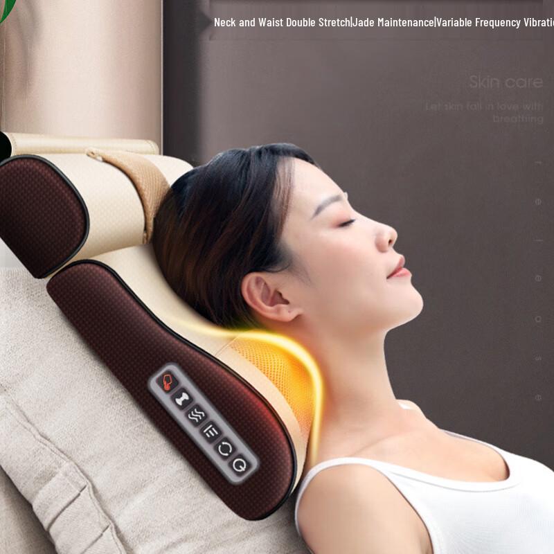 

Rechargeable Electric Neck and Shoulder Heating Massage Pillow