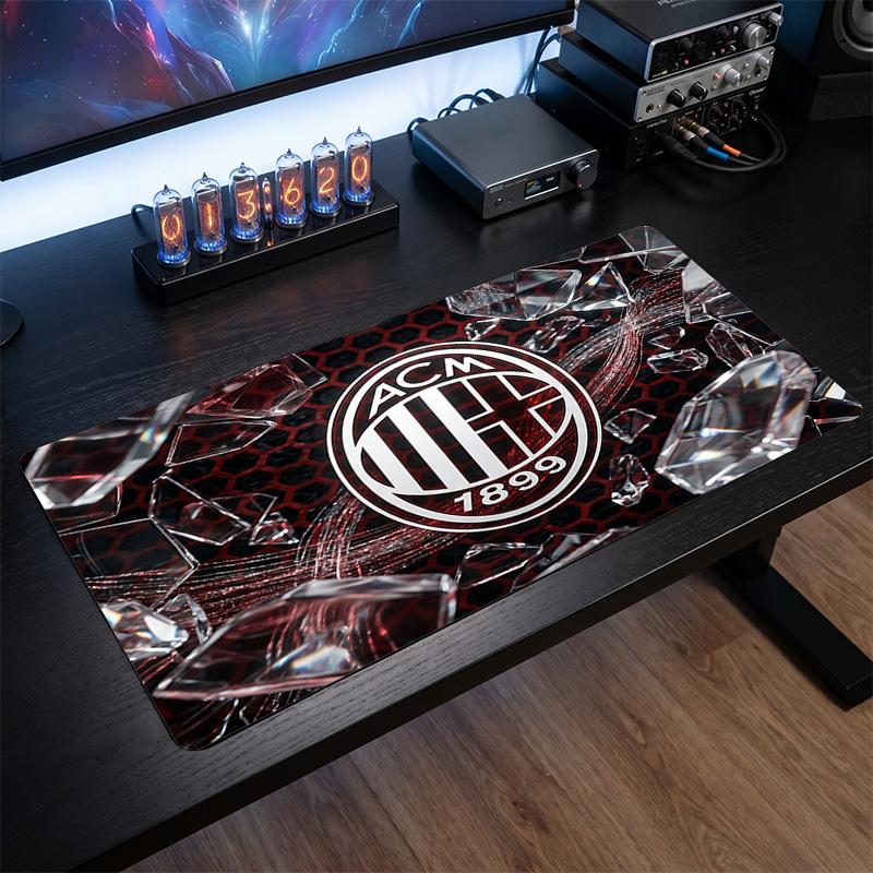 AC Milan Printed Large Mouse Pad, Non Slip Soft Rubber Gaming Desk Mat for Office Laptop Computer Decor