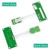 Green PCB Mini PCI-E to 8X PCI-E Extension Cable Set