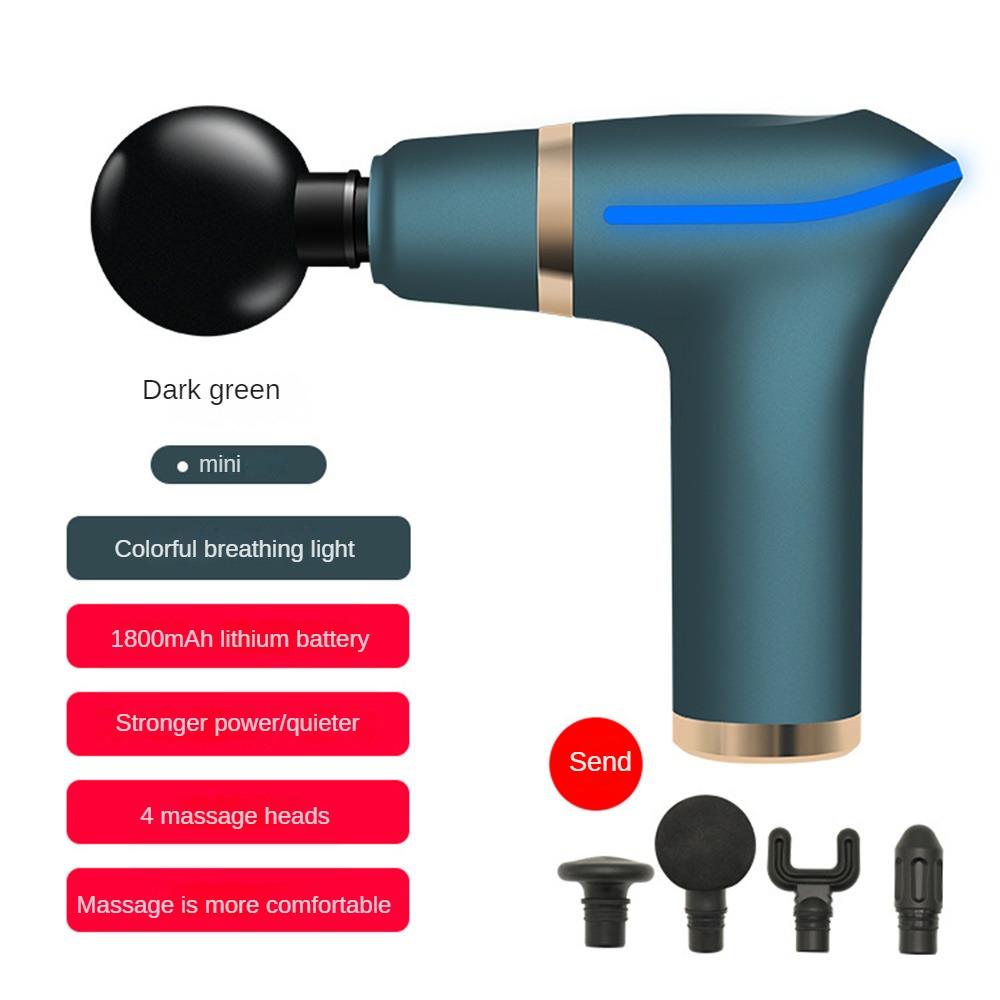 Massagegeweer Klein buikspieren Fasciageweer Relax Spieren 450g Massageproducten Mini Impact Gun Massage Donkergroen Massage en ontspanning