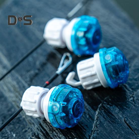 Lot de 2 lampes d'alarme de pêche, haute sensibilité, capteur de touche de canne à pêche de nuit, indicateur de touche électronique, lampe LED, accessoires de pêche