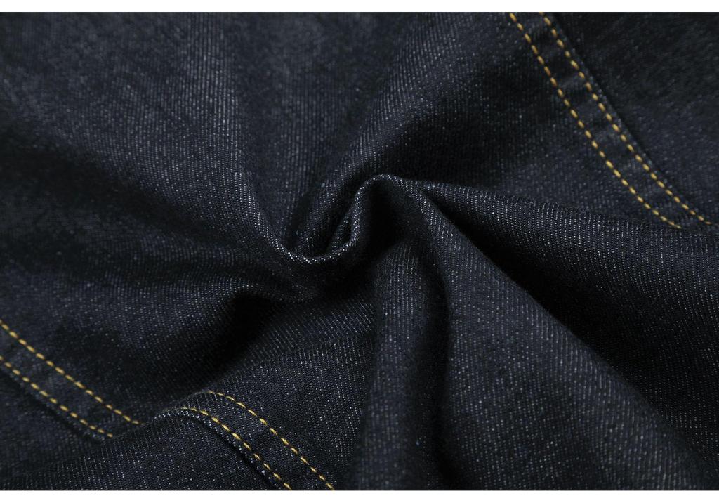 11KN Women's Slim Fit Retro Denim Jacket: Deconstructed Texture, Lapel, Single-Breasted