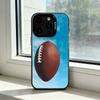 American Football Sport Phone Case For iPhone 17,16,15,14,13,12,11 Plus,Pro Max,XS,Colorful Silver Black Cover