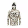 HUK Mens Quick Dry Fishing Hoodie With Face Cover UPF Lightweight Wear