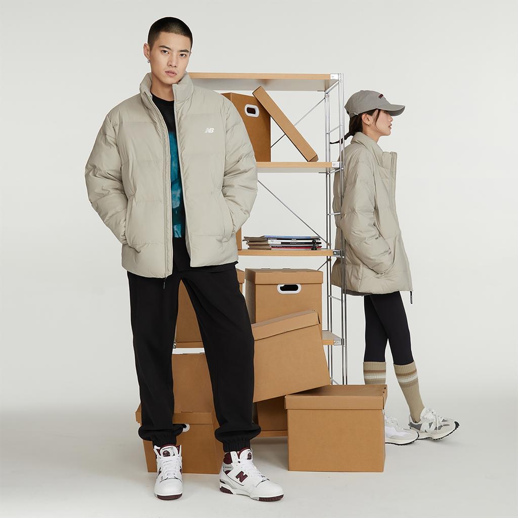 New Balance NBX Down Jacket Asia Sizing 'Grey' Men's AMJ34324-SEN