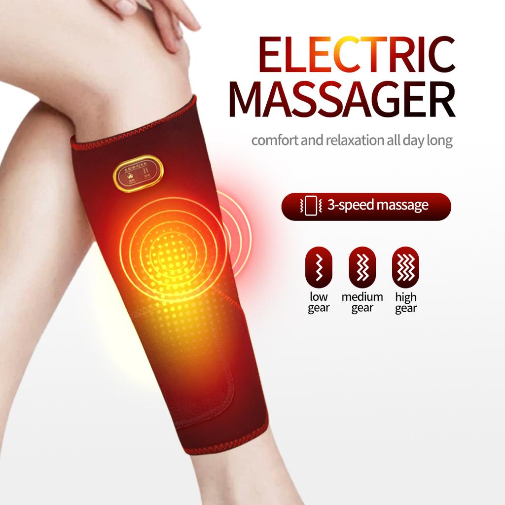 USB Heated Leg Warmer Full Wrap Multi Mode Vibration Kneading for Sports Muscle Strain Relief Unisex Cold Protection