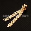Mens Titanium Steel Bracelet Geometric Design Gold Tone Fashion Statement Jewelry Casual Wear