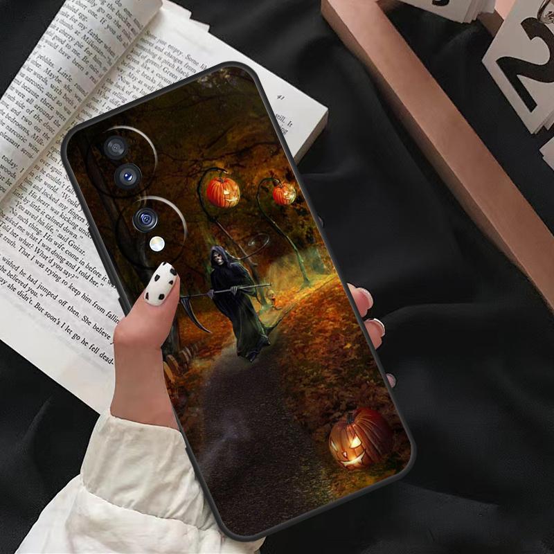Halloween Pumpkin Ghost Mummy Case For Honor 90 Lite Magic 5 Pro 70 50 10 Honor X8 X7 X9 X9a X8a X7a X6a 9X 8X Back Cover