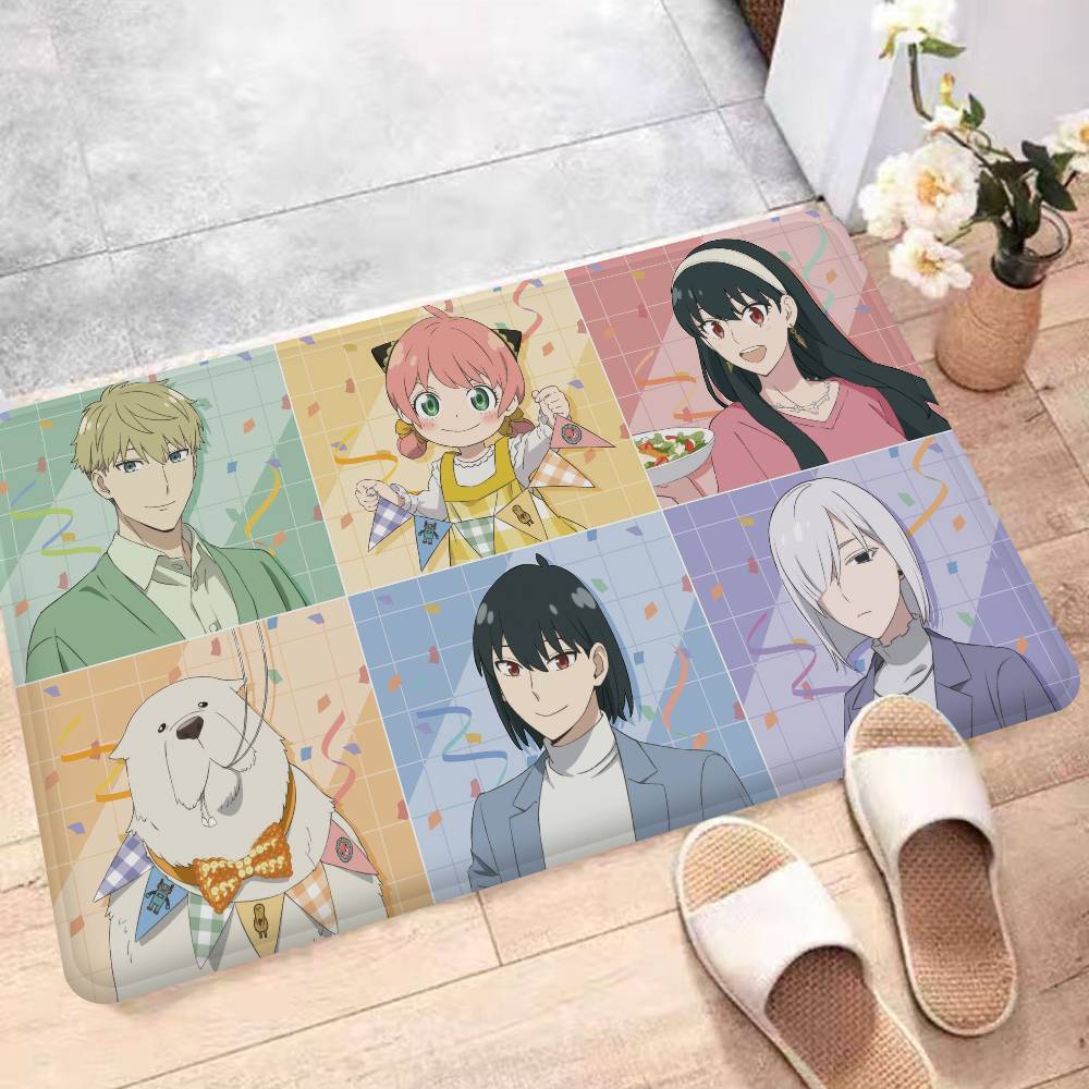 Anime Spy X Family Entrance Door Mat Nordic Style Home Doormat Bathroom-Toilet Mats Bedroom Hotel Decor Mat