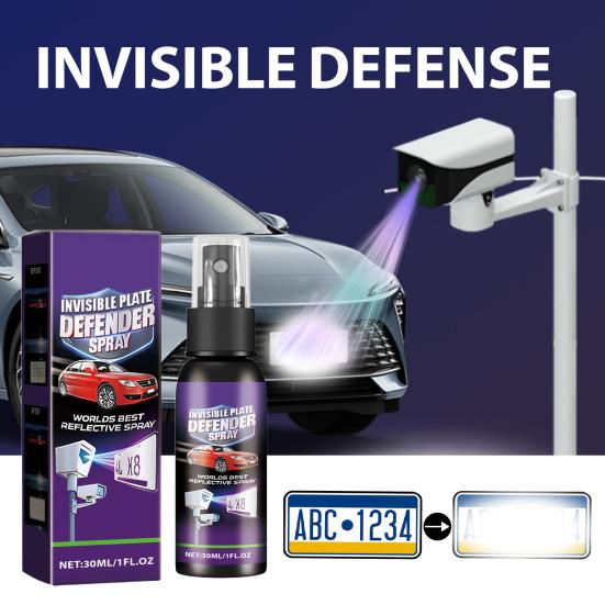 Autokenteken Nummer Onzichtbare Spray Snelheidscamera Afschrikkende Spray Eenvoudig te Gebruiken Langdurig Effect Kenteken Privacy Spray