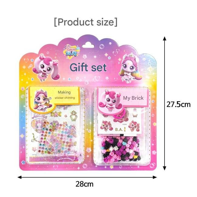 Catch! Teenieping Gift Set (Keyring Sticker + Pixel Art)