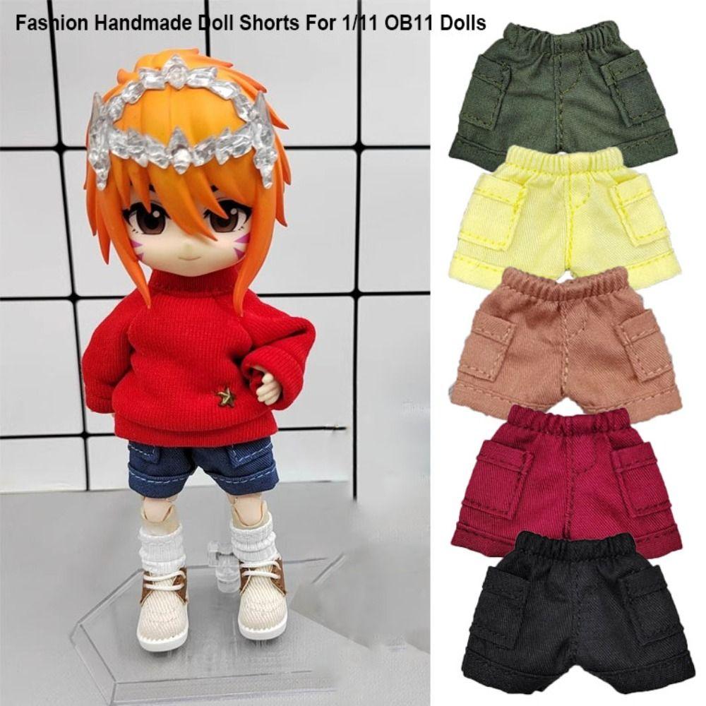 10 Colors Doll Shorts Clothes for 1/11 OB11 Doll/For 1/12 BJD Dolls Doll Accessories