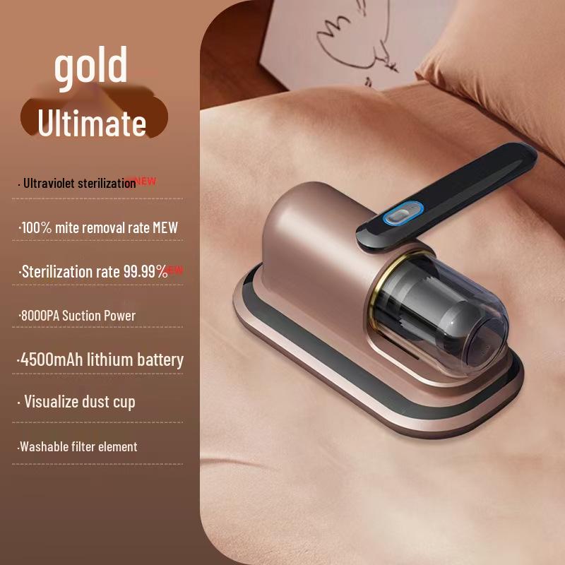 Wireless Bed Vacuum Cleaner with UV Sterilization & High Suction for Mite Removal