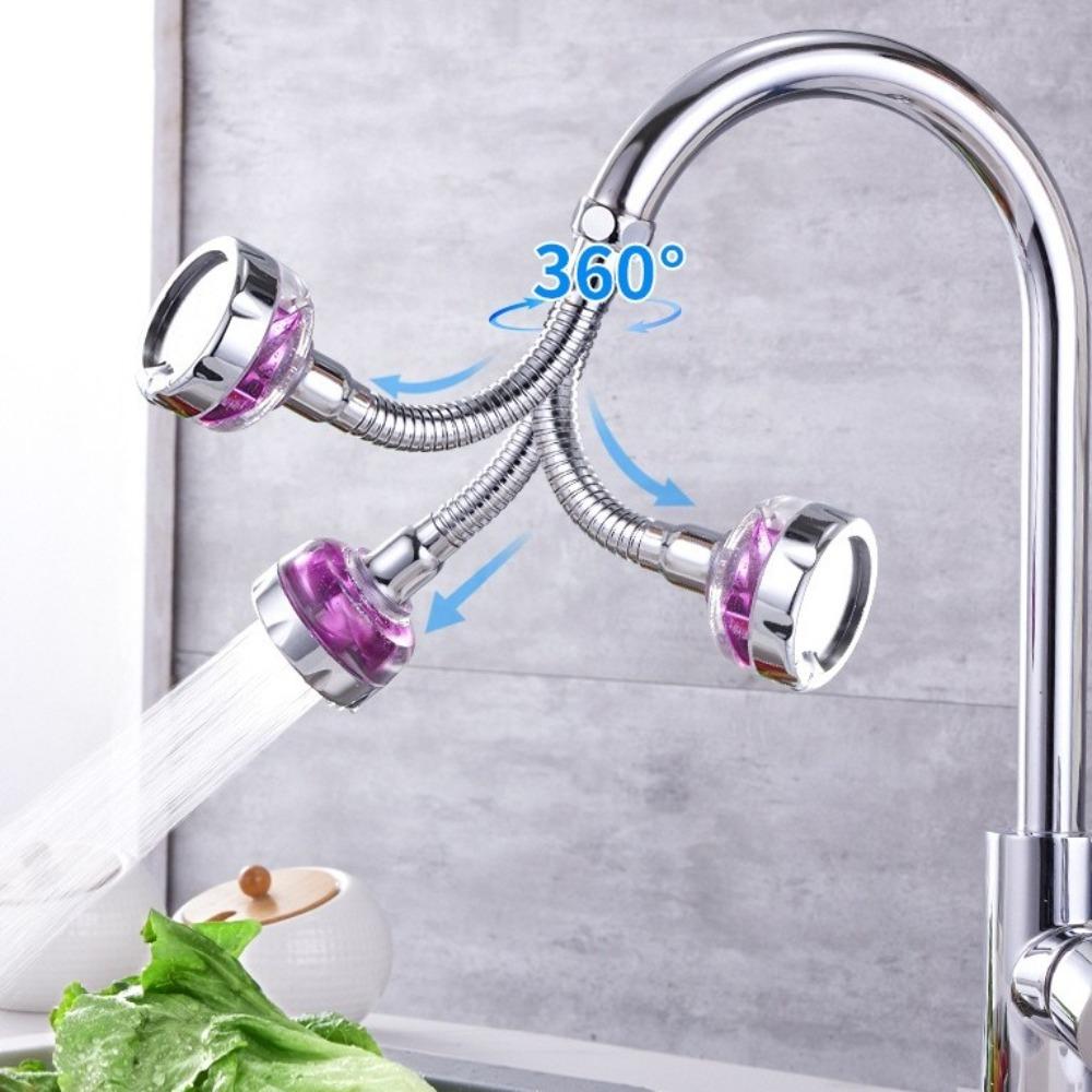 Adjustable Kitchen Faucet 360° Rotation Bath Faucet Connector Durable Splash-Proof Faucet  Kitchen