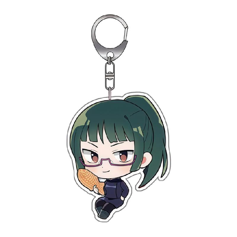 Portachiavi Anime per Jjk Yuji Itadori Nobara Kugisaki Satoru Gojo Utahime Iori Versione Q Decorazione Fatta a Mano Ciondolo Portachiavi