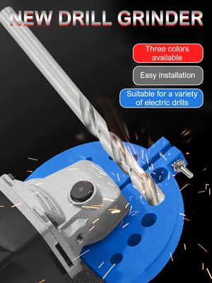 Angle Grinder Refit Burr Devices High-Precision Drill Bit Sharpener Multi-Size Grinding Polishing Tool with Angle Fixation Clamp