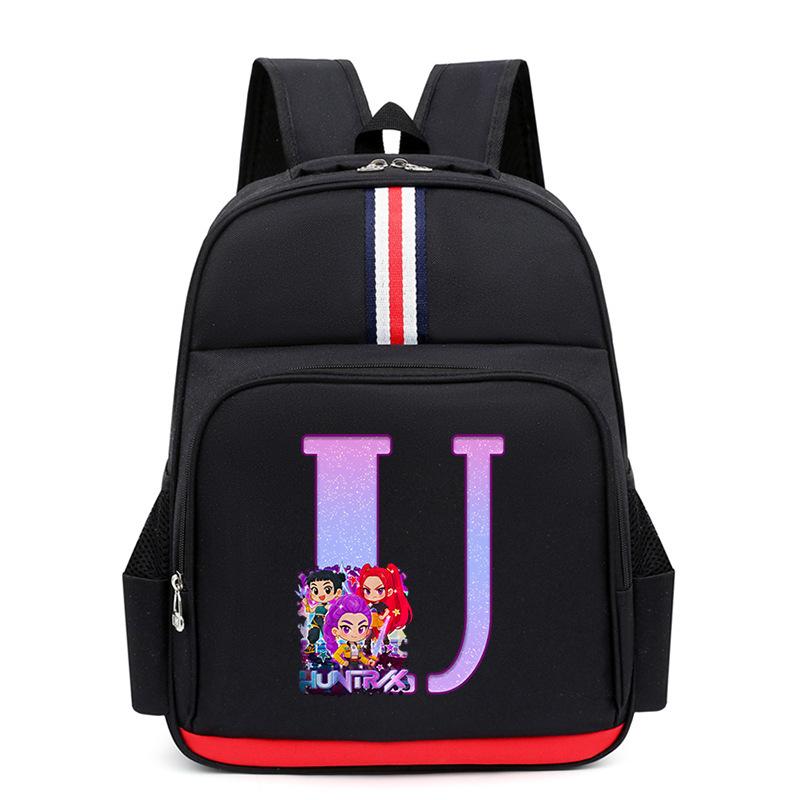 Anime Cartoon 26 Letters Lightweight Children'S Backpack Large Capacity School Trend School Bag For Primary And Secondary School Students