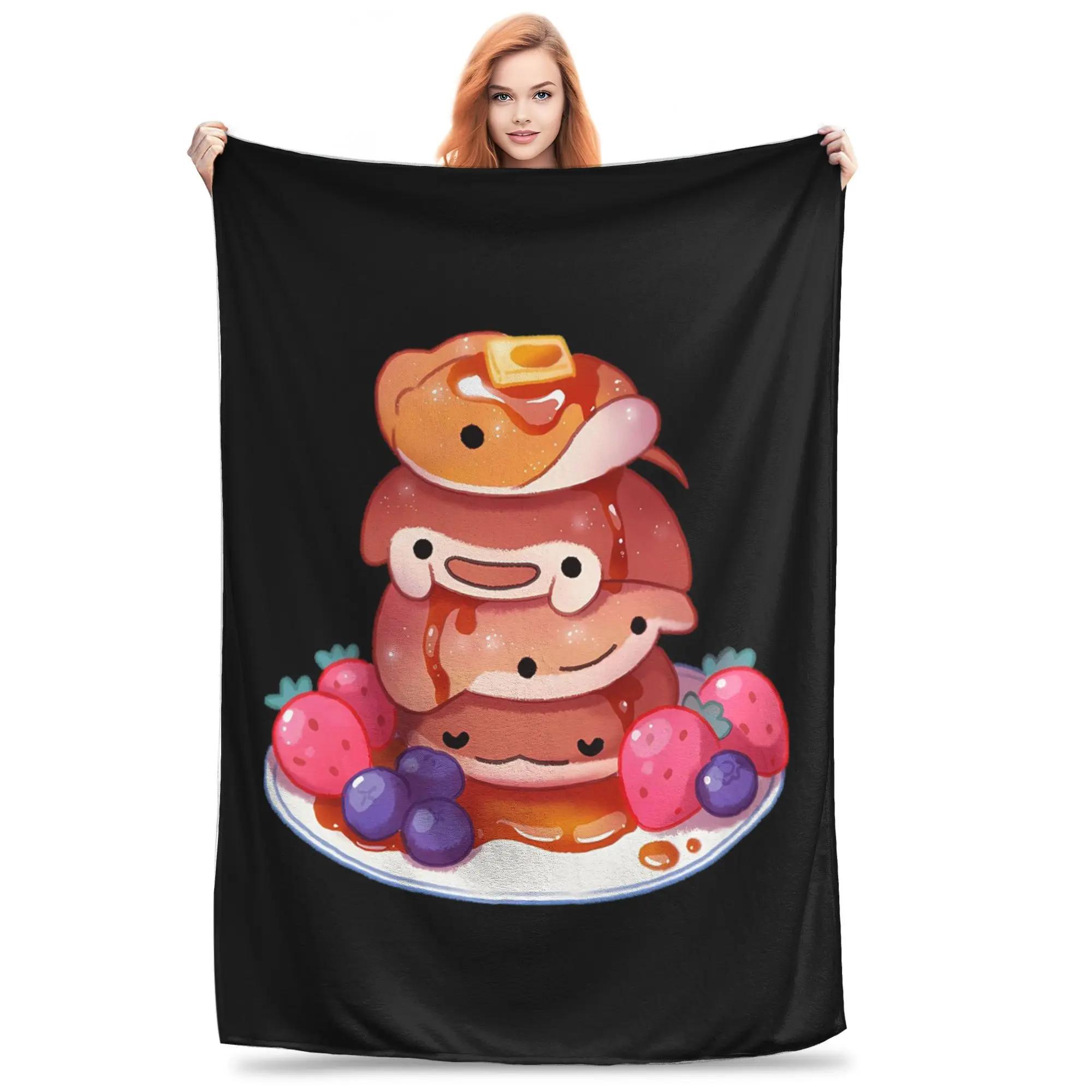 Fluffy Sea Pancakes Blankets Breathable Fleece Sofa Throw Blanket for Home Bedroom Outdoor Throws Bedspread Quilt 75x90cm