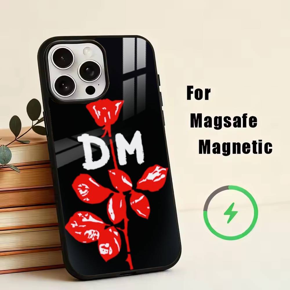 DM-Depech Band Mode  Phone Case For iPhone17,16,15,14,13,12,11 Plus,Pro Magnetic with Magsafe Wireless Charging
