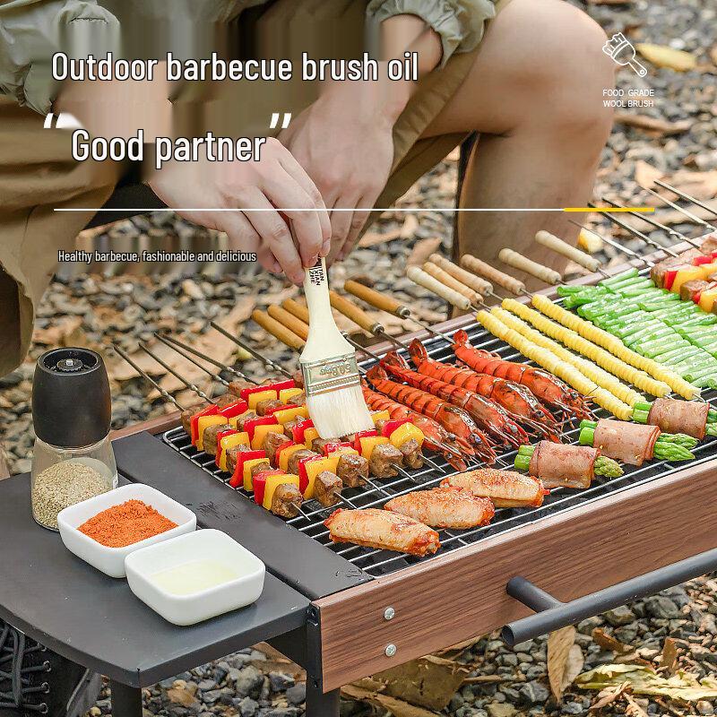 Multi-purpose High-Temperature Wool Basting Brush