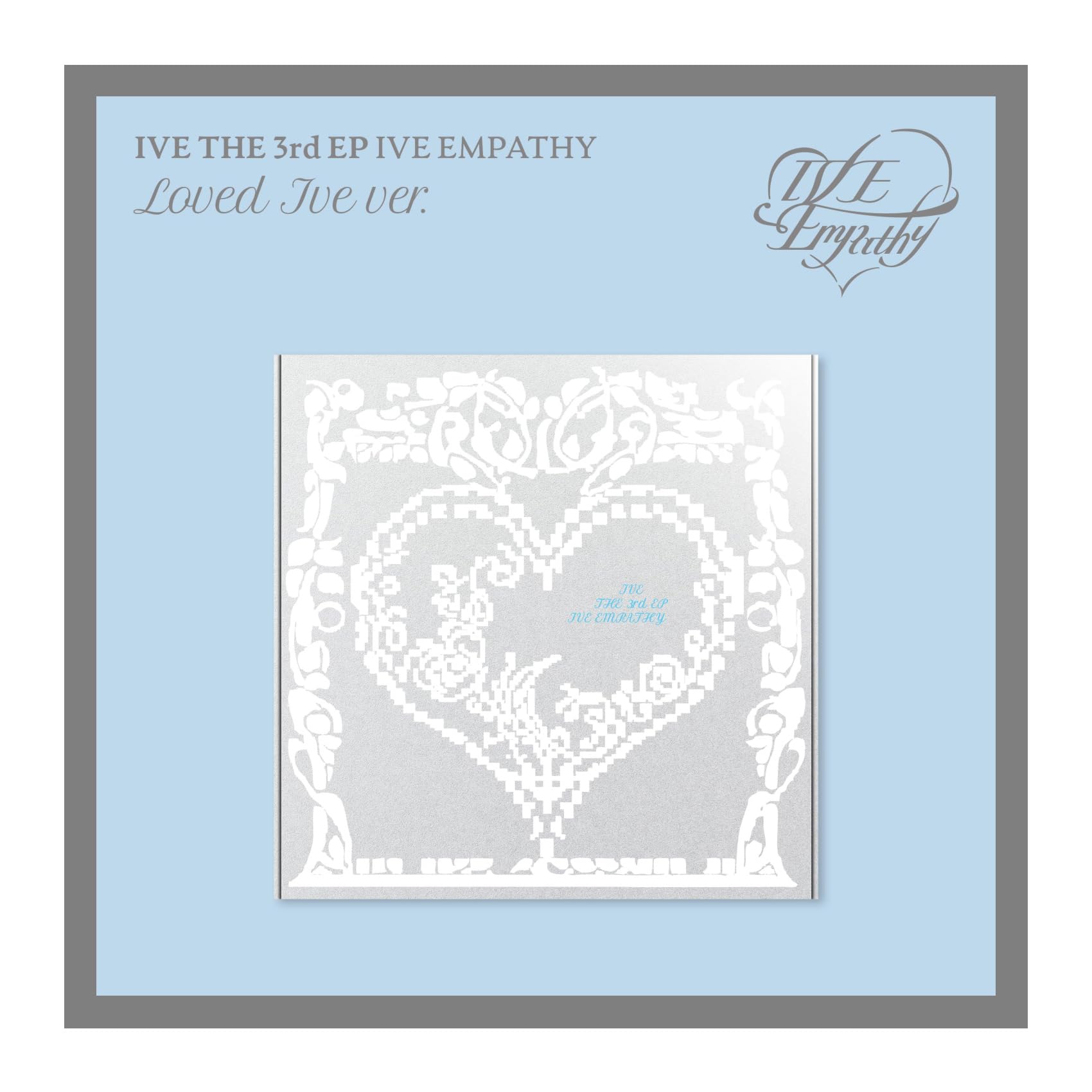 

IVE IVE EMPATHY 3rd EP Album Limited Loved Ive Version Folded Poster on Sealed Outbox+CD+72p PhotoBook+1ea Sticker+1p Pack+1p PhotoCard+Tracking