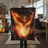 Sparkling Phoenix  Print Flannel Blanket, High quality Comfortable for All Seasons, Home Decor, Warmth and Comfort
