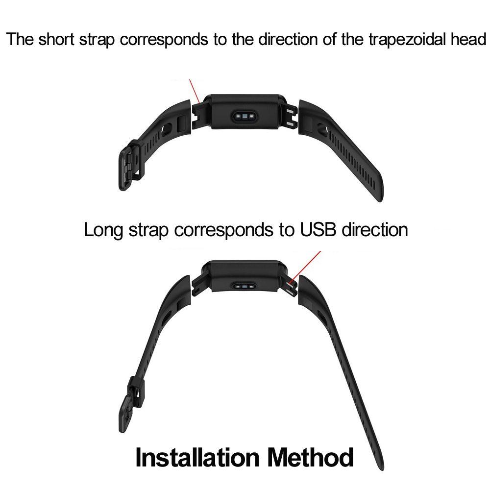 Soft Sports Silicone Strap Replacement Watch Band for HUAWEI Band 4 ADS-B29 / Honor Band 5i ADS-B19