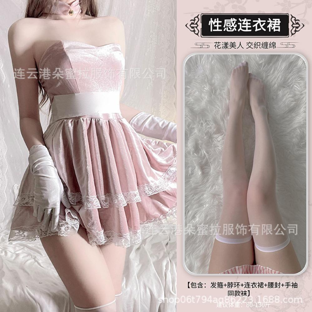 Domila Christmas Dress Female Halloween Cute Bunny Sexy Uniform Suit New Year's Battle Suit Stage Performance Suit