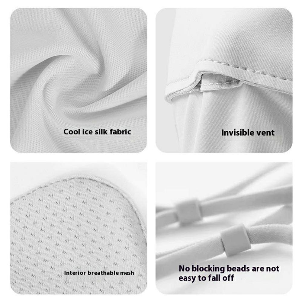 GOLOVEJOY XKZ67 Ice Silk Summer Sun Protection Face Mask for Outdoor Cycling Breathable Face Cover