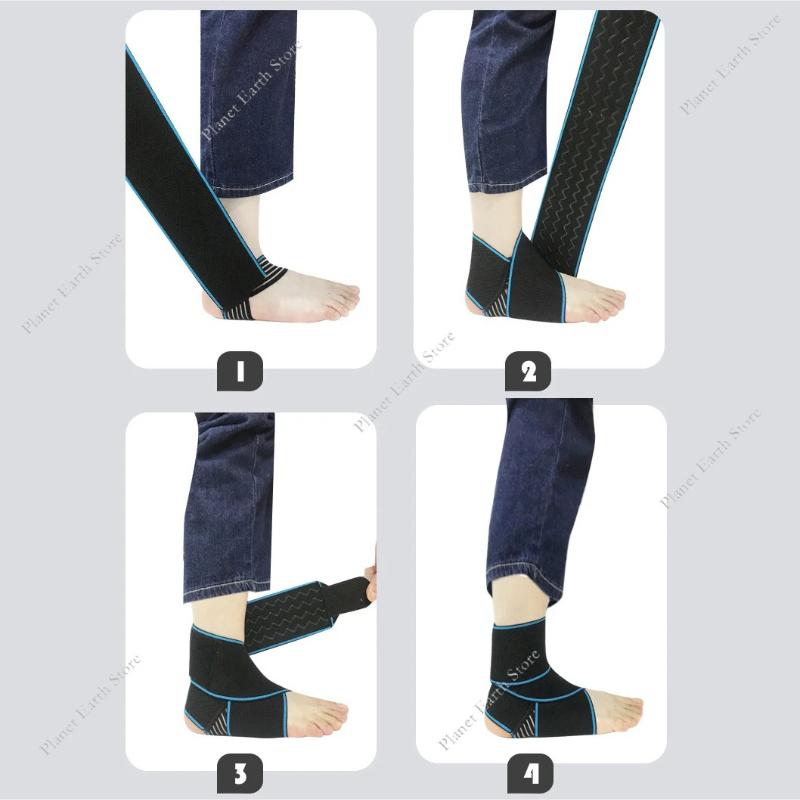 Sport Ankle Brace Support Compression Sleeve Straps Protection Safety Men Women Adjustable Foot Heel Socks Protector