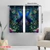 2pcs,2D Plane Printing Minimalist Curtains Mystic Peacocks Polyester Woven (without Rod) Art Deco Festive Ldeal for Living Room
