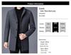 Men's Wool Coat: Casual Mid-Length Plus-Size Warm Jacket for Autumn/Winter