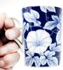 Koransha Morning Glory Pattern Mug 300ml Arita Ware Made In Japan Beautiful Refreshing Indigo Tone The Bottom Has the Word In the Language of Morning