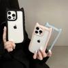 Soft Silicone Cute Cat Ear Phone Case For iPhone 11 12 13 14 15 Pro Max Transparent Shockproof Hard Acrylic Bumper Back Cover