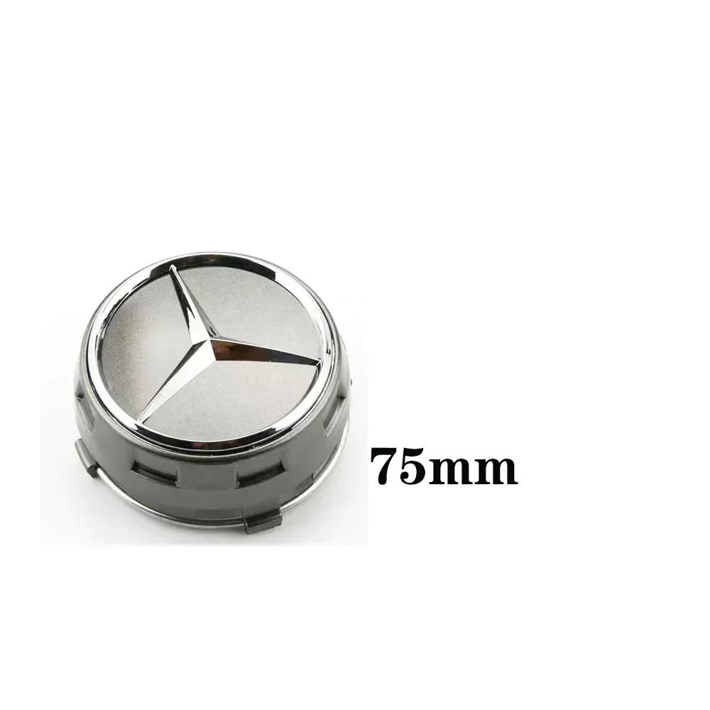 

Car Sticker 1PCS 75mm Car Wheel Center Hub Caps Cover For Mercedes Benz B/C/E/S Class A Class C200L GLC GLK CLA Accessories