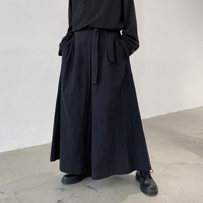 Unisex Wijde Pasvorm Krijgersbroek: Originele Stijl, Geïnspireerd door de Bergen, Rechte Pijp, Wijde Buisrok Ontwerp, Donkere Kleurtoon