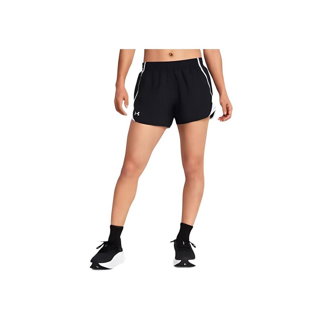 Under Armour Comfortable Elastic Waistband Shorts With Built-In Liner Women Shorts Black 1383166-001