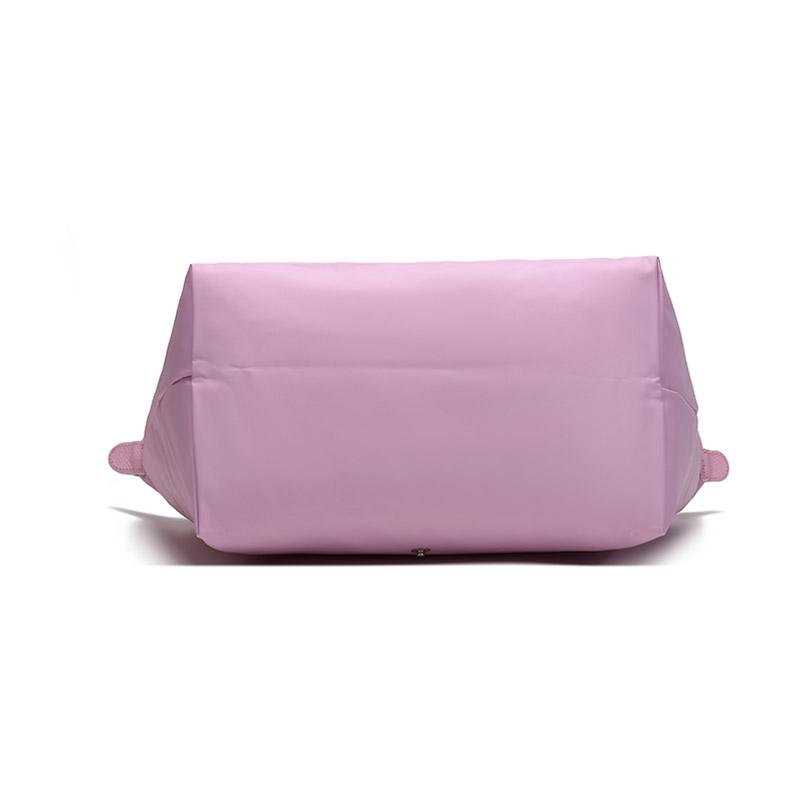 Longchamp Polyamide Canvas With Cow Leather Canvas Bag, One Shoulder Handbag Large Womens Pink
