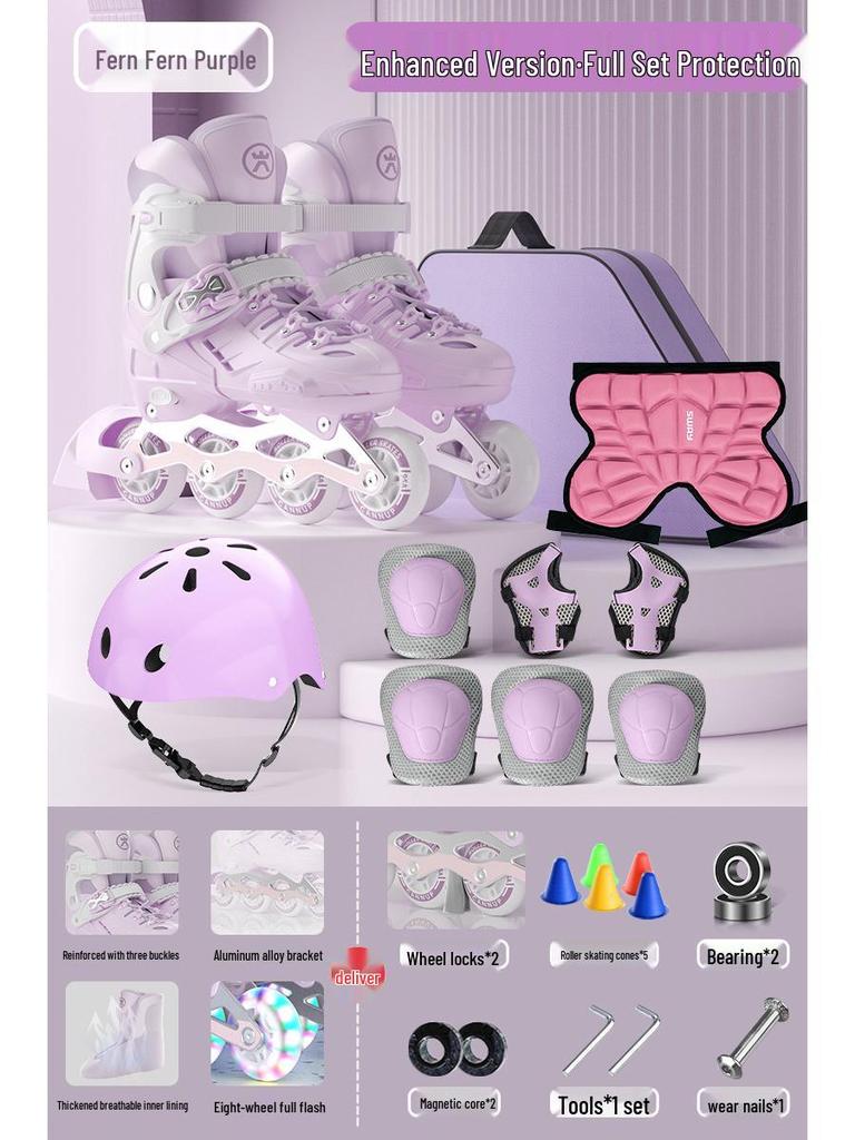 Children's Roller and Ice Skates - Ages 6-12, Beginner to Pro, Boys & Girls Inline Skates
