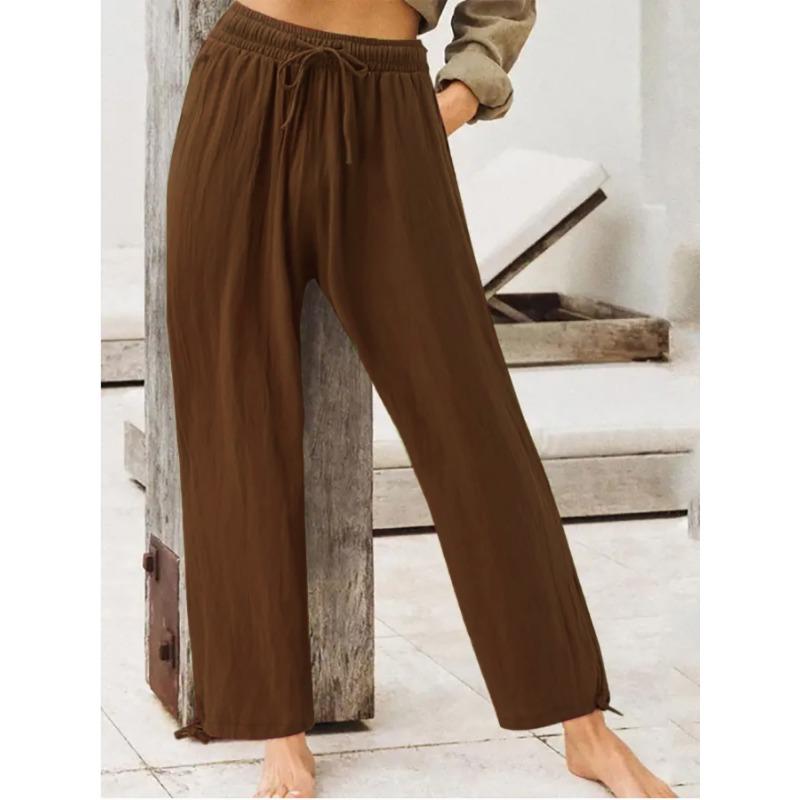 Pantaloni da donna Pantaloni casual estivi Pantaloni da donna tinta unita Pantaloni da casa