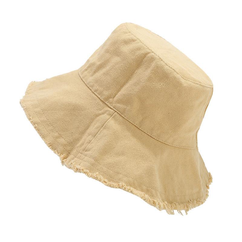 Baumwoll Fischerhut Für Männer Und Frauen Sommer Sonnenschutz Breiter Rand Lässiges Outdoor-Accessoire