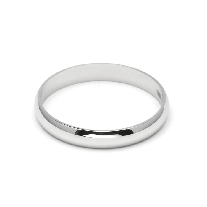 Anello in argento sterling 925 con finitura rodiata Taglia 10 - Ordra