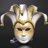 Venetian Party Diamond Masquerade Masks Full Face Jester Joker Cosplay Mask Halloween Carnival Art Decoration Accessories