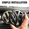 2Pcs Car Front Grill/Rear Emblem Lid Covers Logo Sticker For Volkswagen VW GOLF 5 6 7 8 MK5 MK6 MK7 MK8 POLO Scirocco sportvan zj3