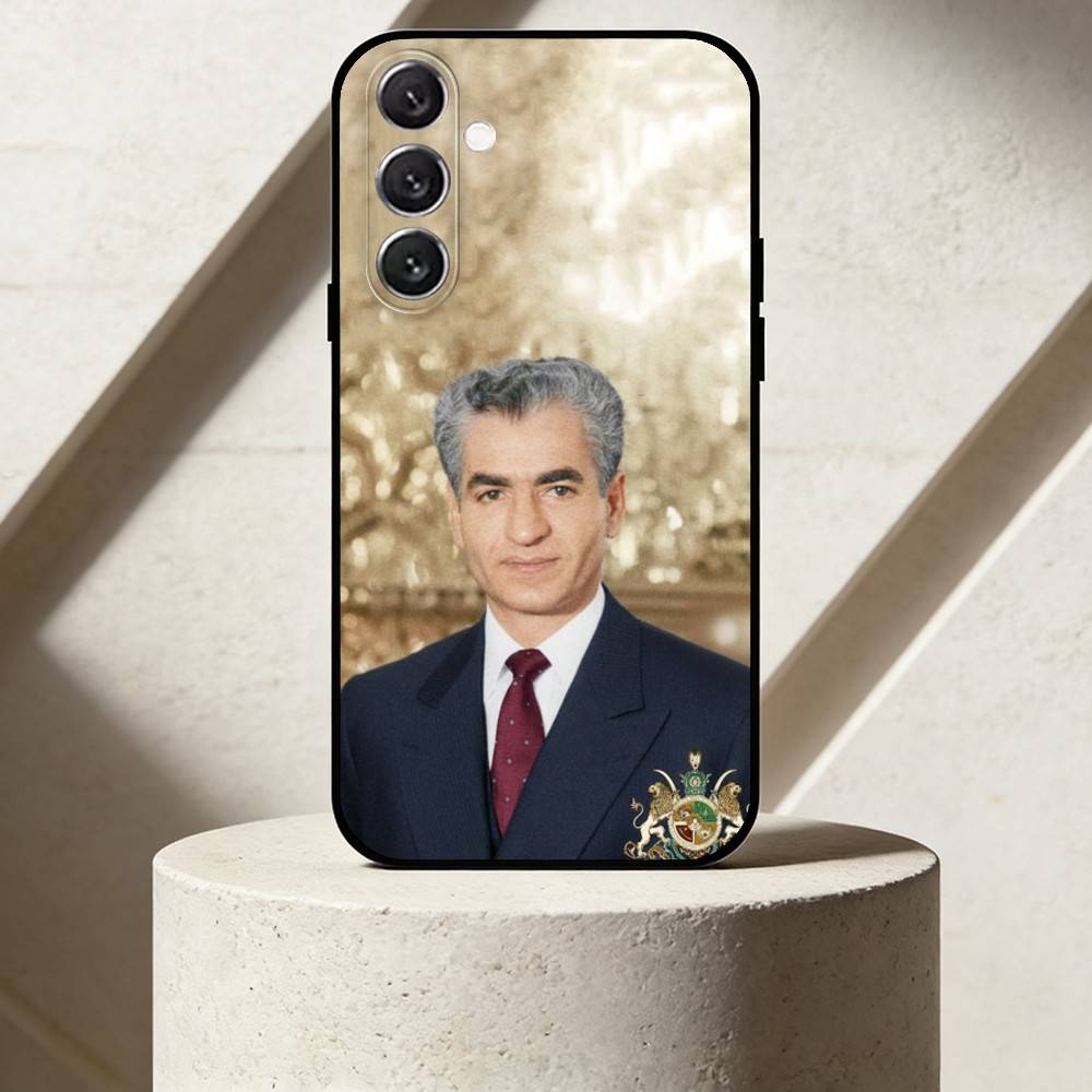 M-Mohammad Reza Pahlavi Phone Case For Samsung Galaxy A13,21s,22,31,32,52,53,71,72,73,Soft Black Cover